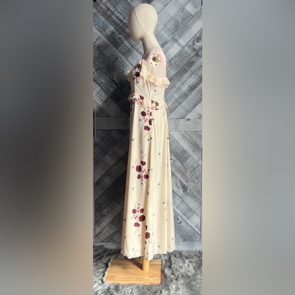 JOIE NWT Joie Cassiel Floral Ruffle Maxi Dress 6 - Picture 13 of 16